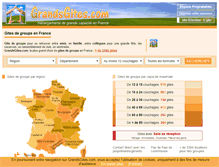 Tablet Screenshot of grandsgites.com
